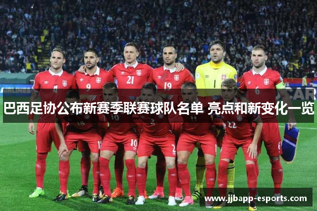 巴西足协公布新赛季联赛球队名单 亮点和新变化一览